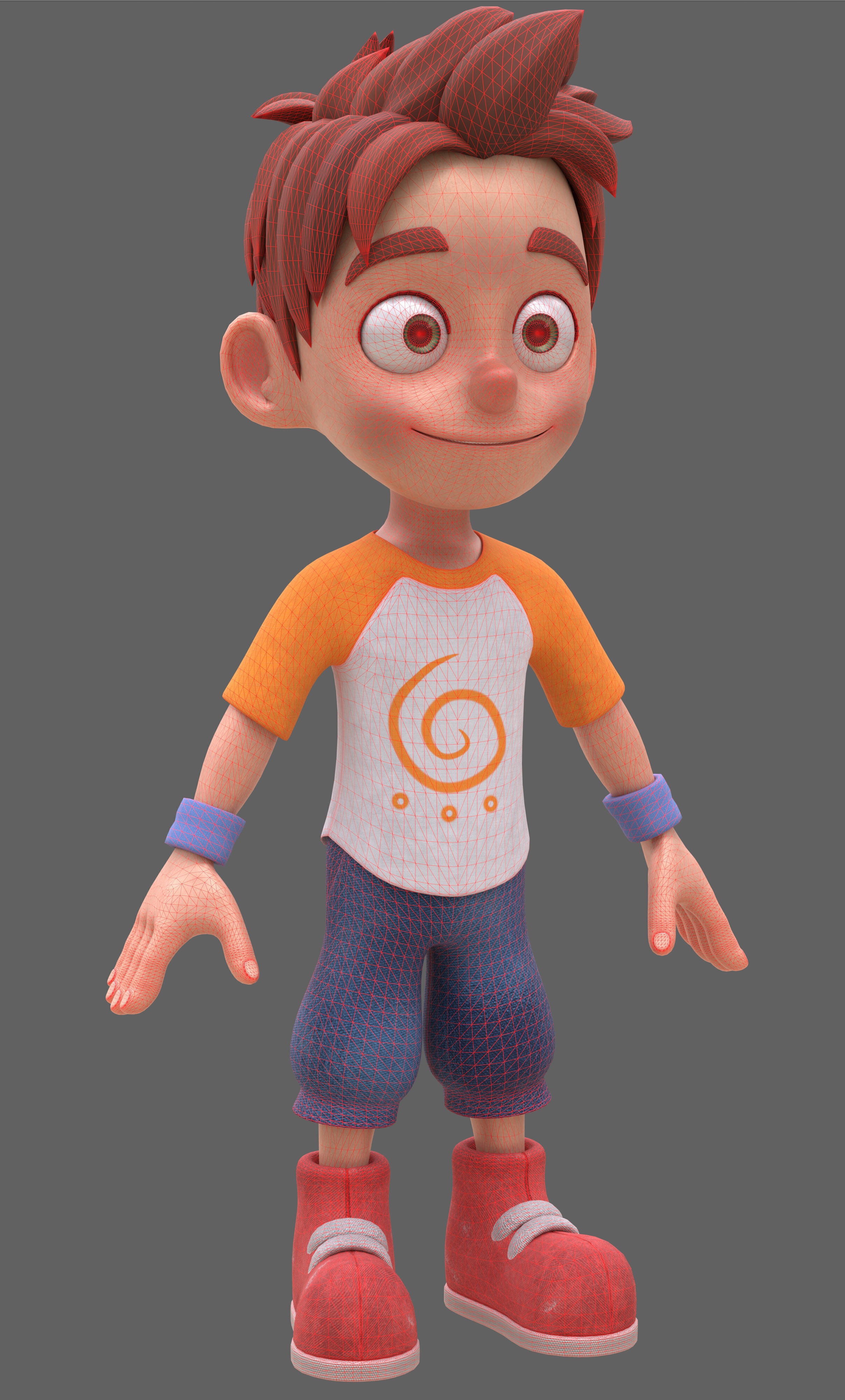 Leo guy Low-poly 3D model_9