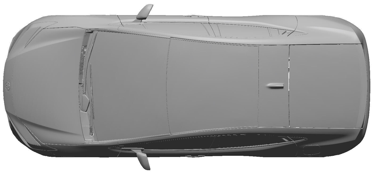 Toyota Prius Limited AWD 2023- Exterior Scan 3D model 3D model_3