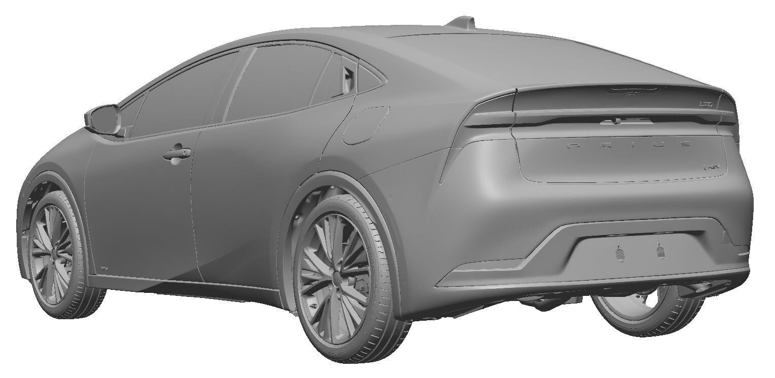 Toyota Prius Limited AWD 2023- Exterior Scan 3D model 3D model_1