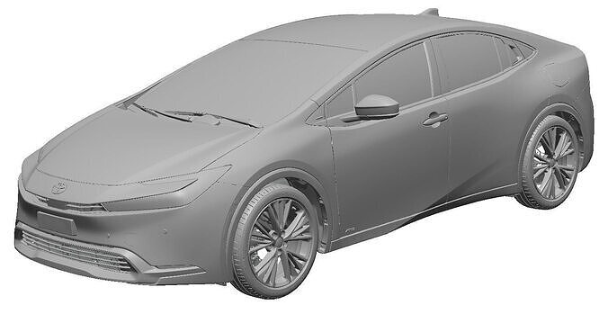 Toyota Prius Limited AWD 2023- Exterior Scan 3D model 3D model