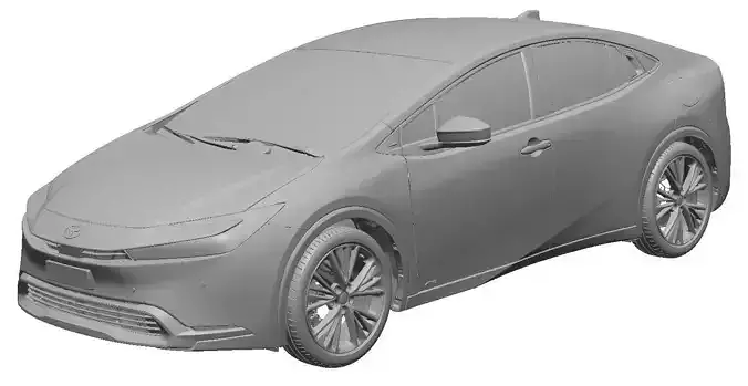 Toyota Prius Limited AWD 2023- Exterior Scan 3D model