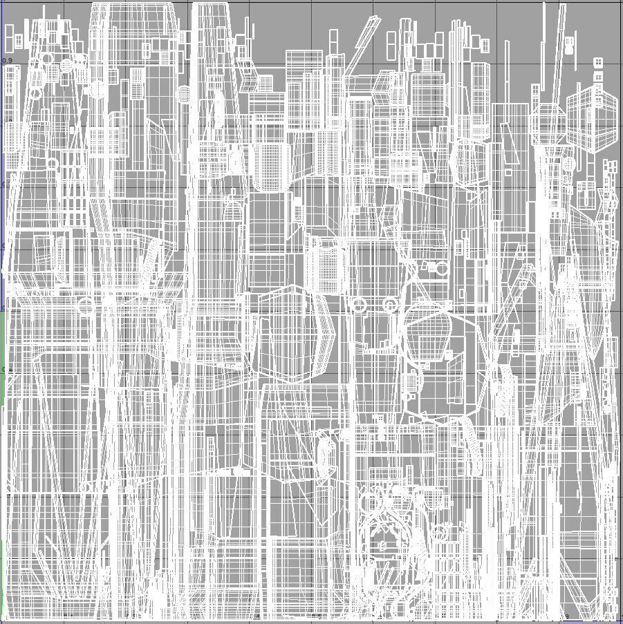 Star Wars Blue T70 X Wing Starfighter and R5 Unit rigged 3D model_14