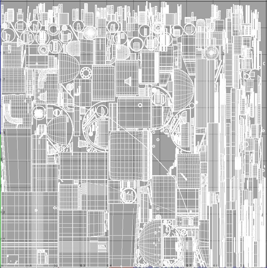 Star Wars Blue T70 X Wing Starfighter and R5 Unit rigged 3D model_13