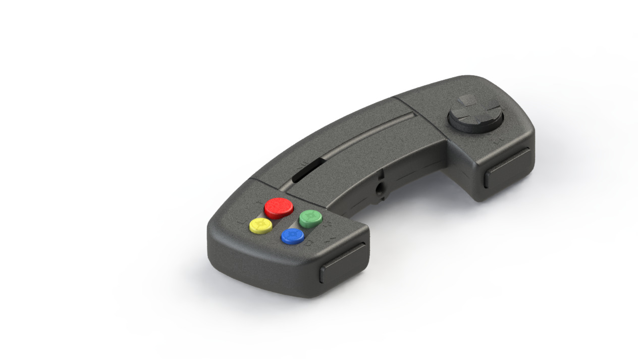 Amiga CD32 Gamepad 3D print model_13