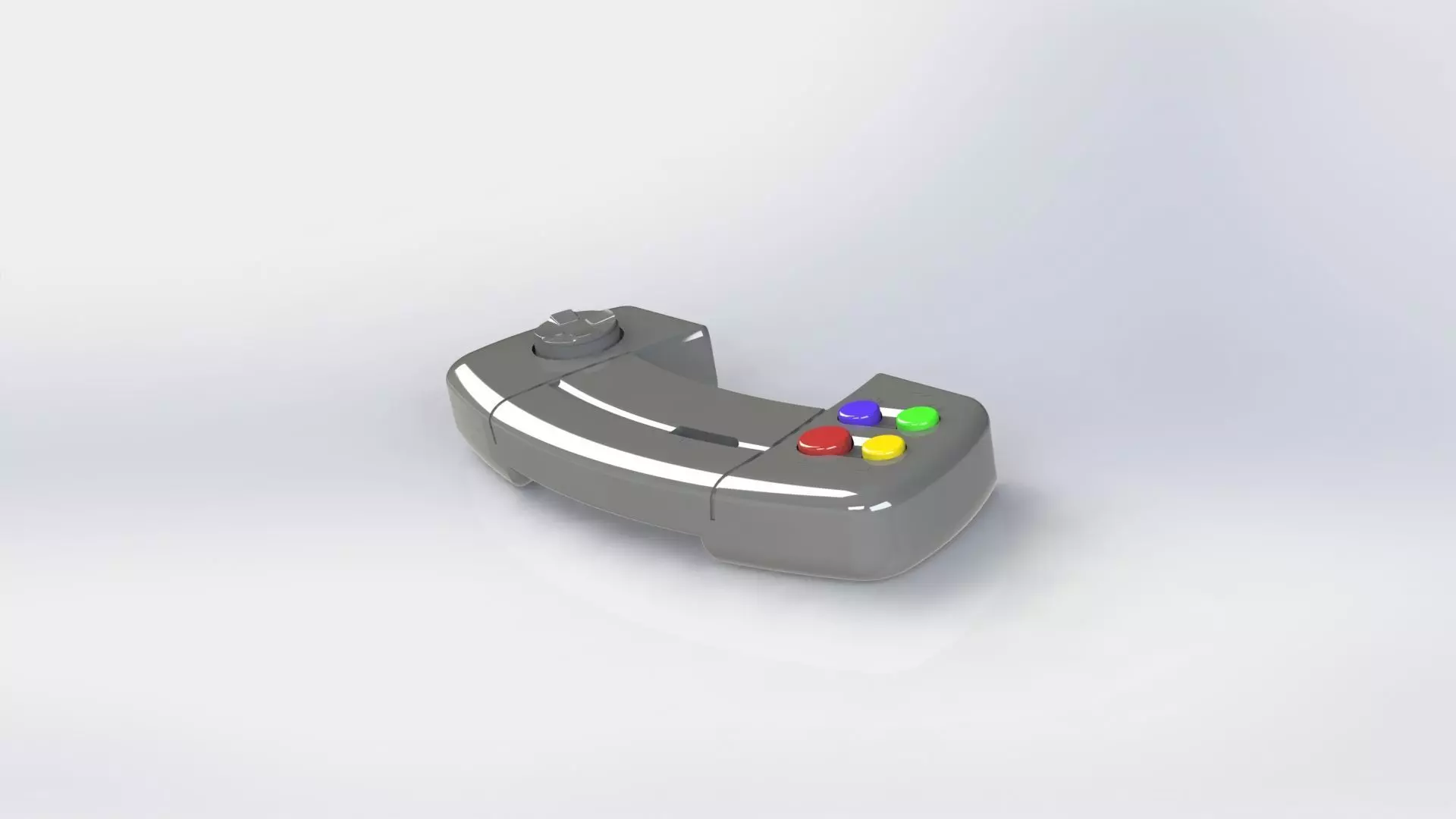 Amiga CD32 Gamepad 3D print model_7