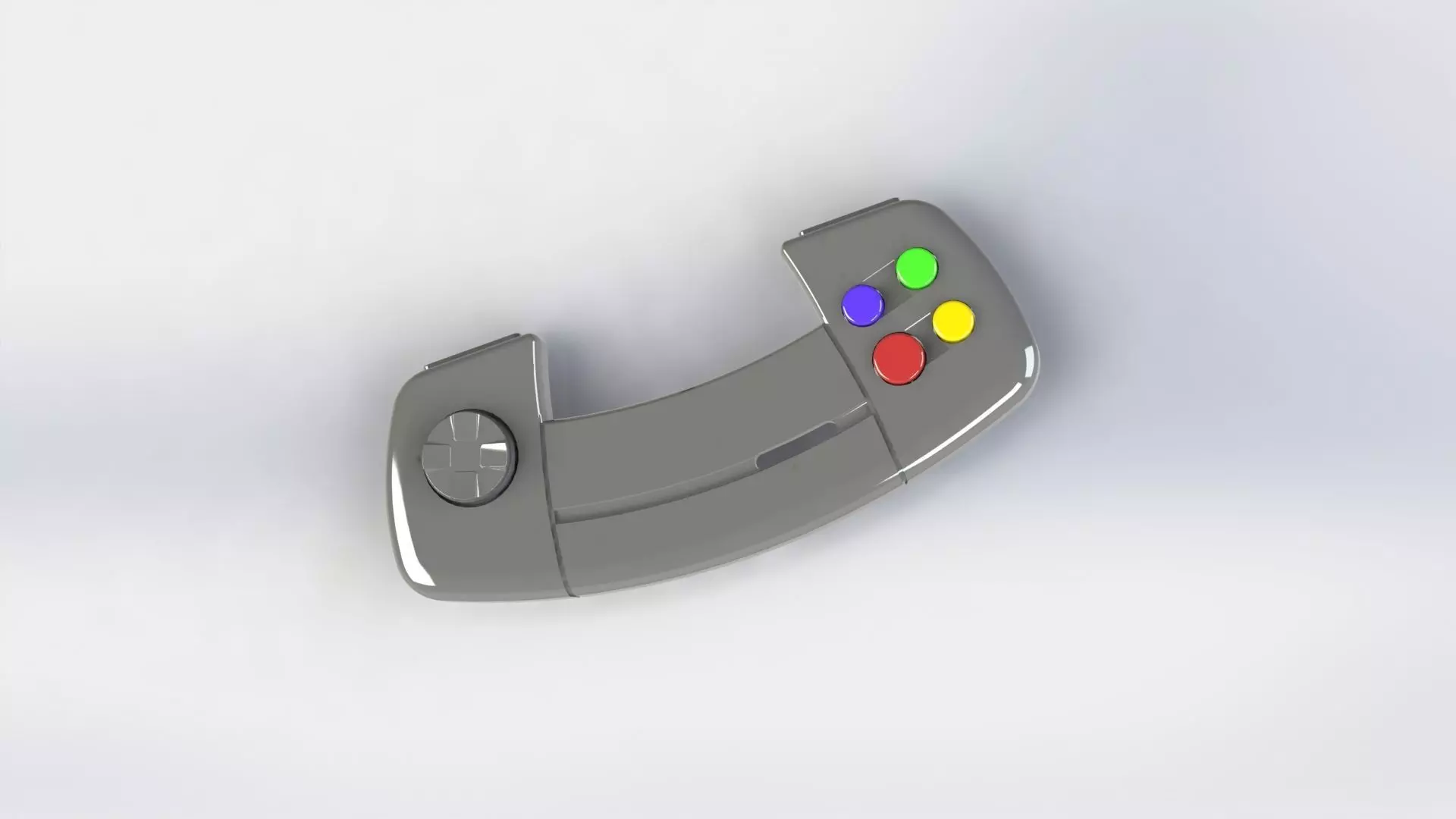 Amiga CD32 Gamepad 3D print model_3