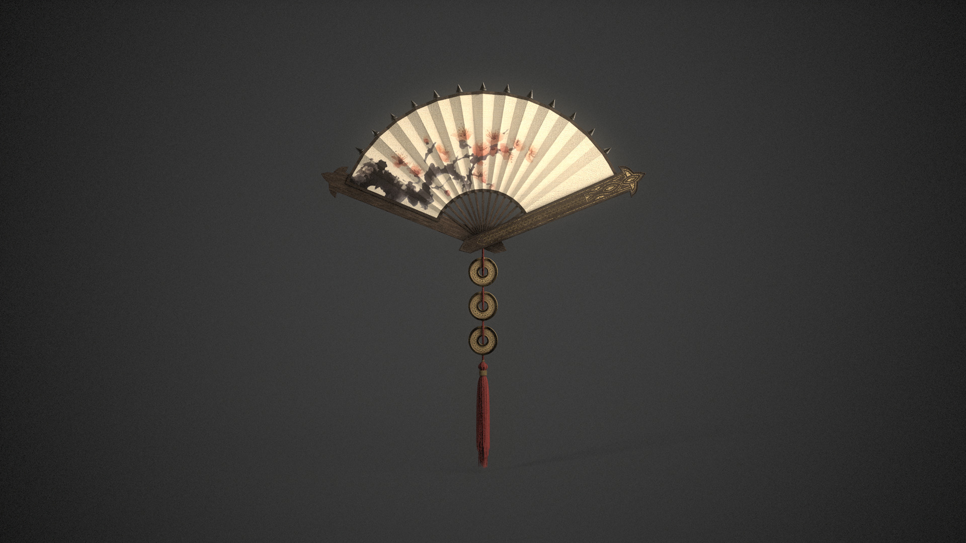 Chinese Fan 3D model_5