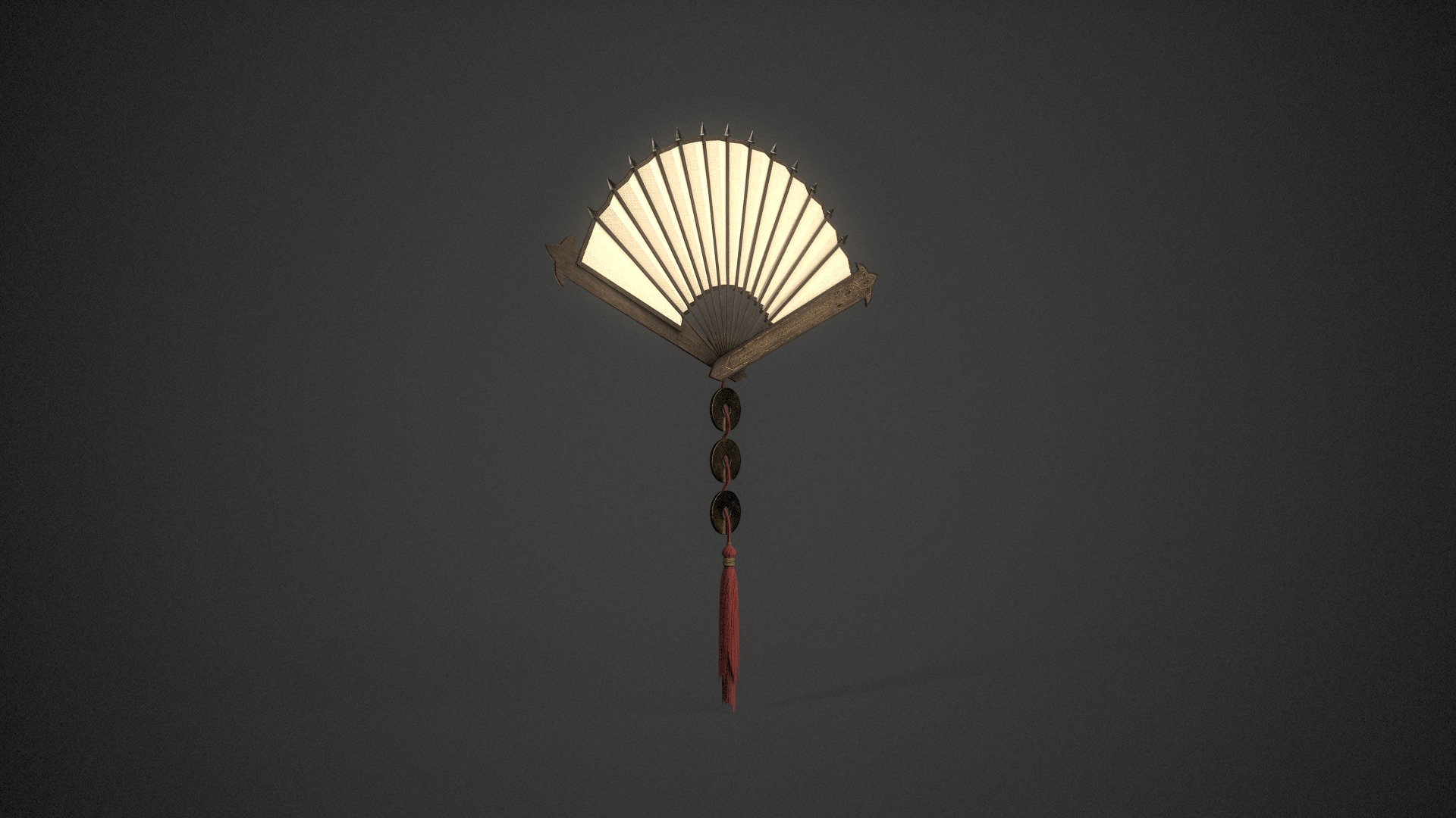 Chinese Fan 3D model_3