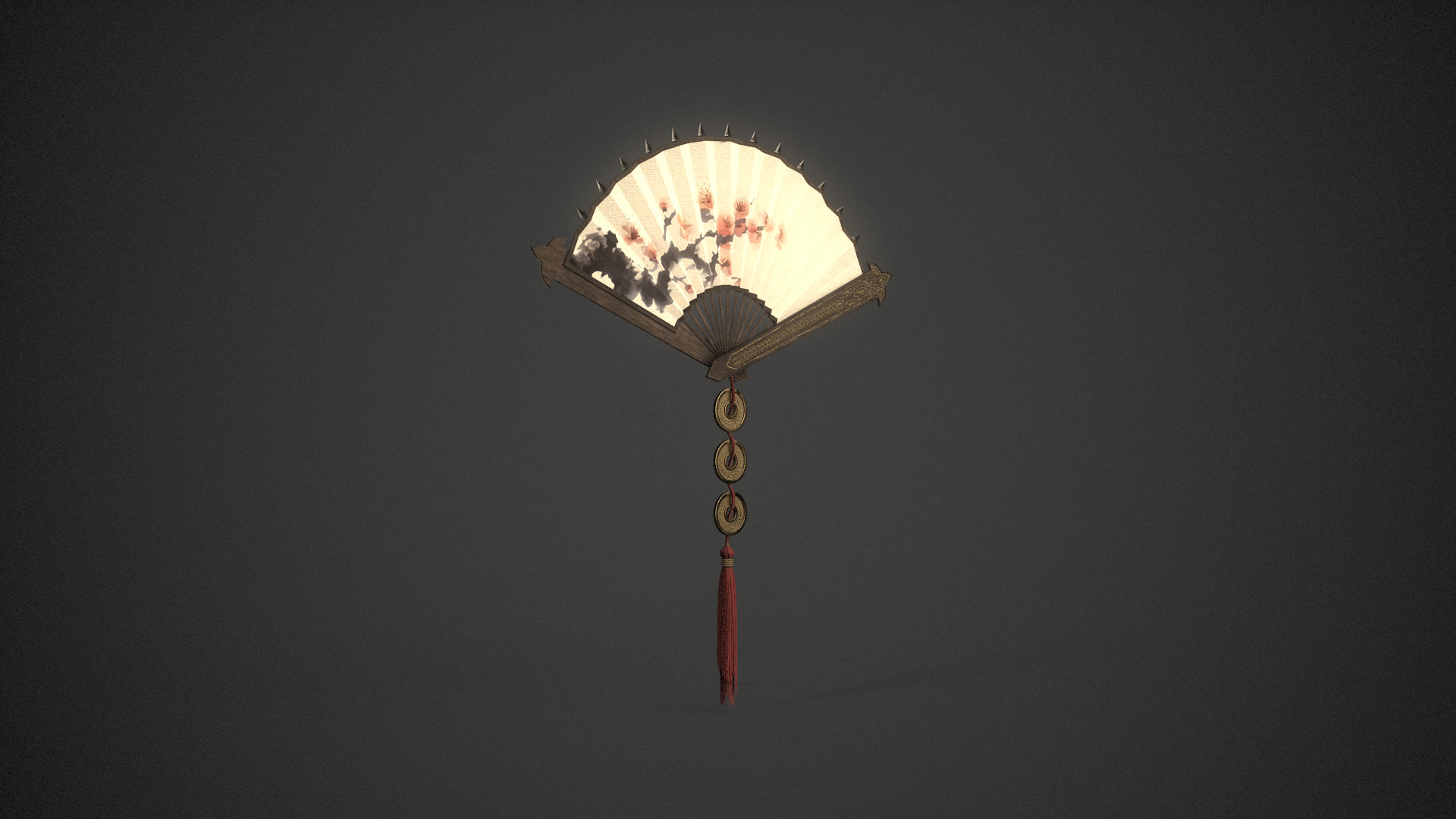 Chinese Fan 3D model_1