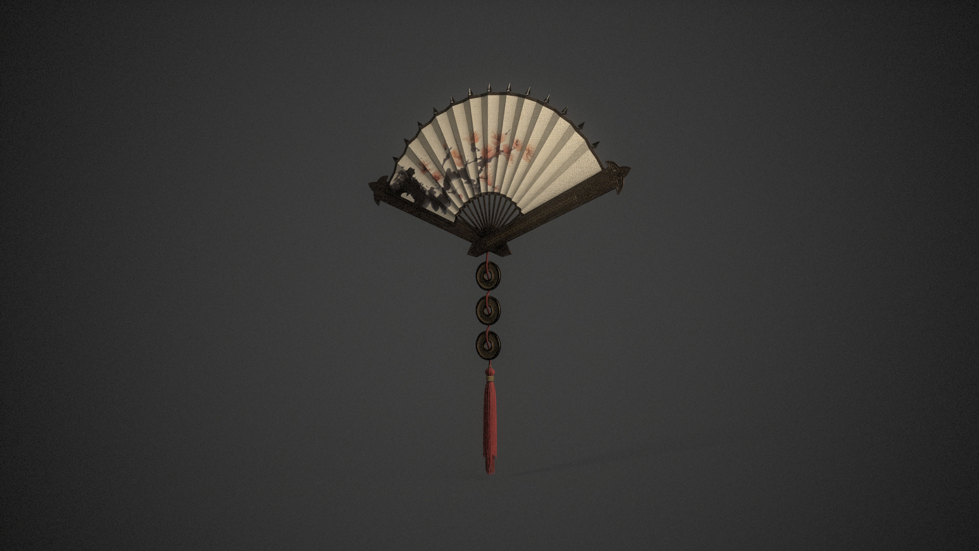 Chinese Fan 3D model_2