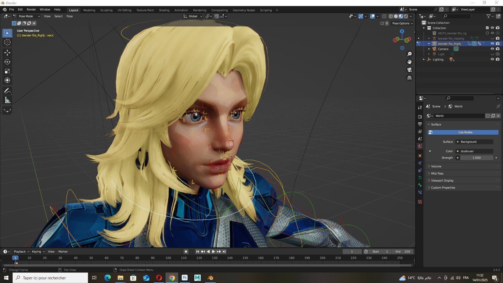 Invisible Woman Low-poly 3D model_12