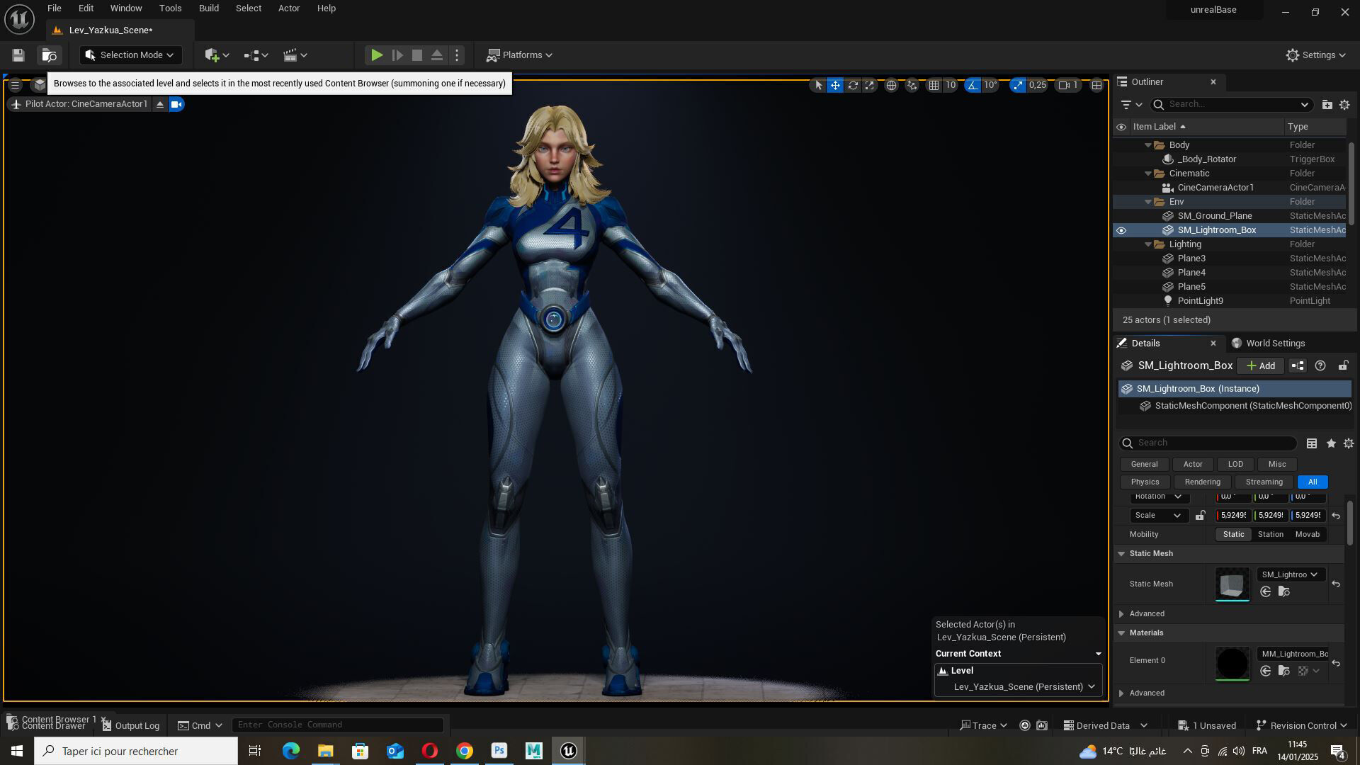 Invisible Woman Low-poly 3D model_15