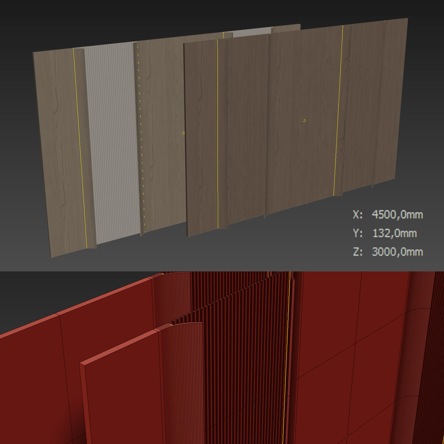 Decorative V25 Wall Panels 3D model_5