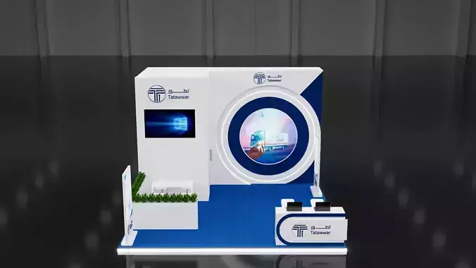 booth 6x6 open 3 side 