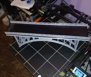 HO scale two lane bridge