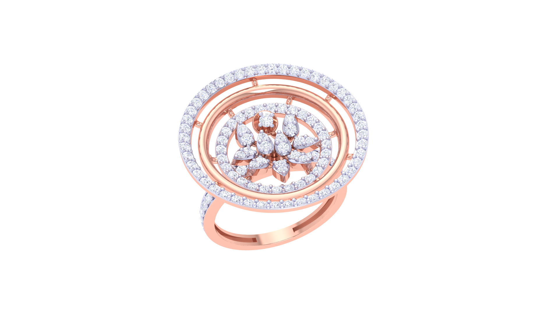 Women Ring Render 3dm STL OBJ FBX Details 3D print model_2