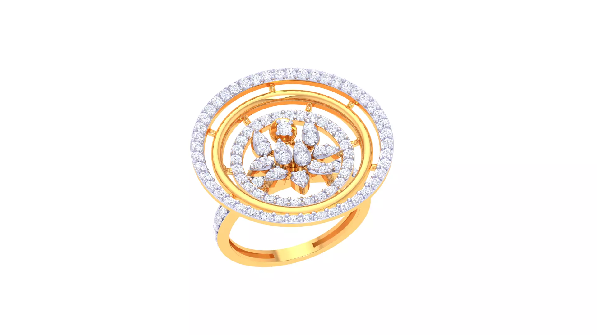 Women Ring Render 3dm STL OBJ FBX Details 3D print model_0