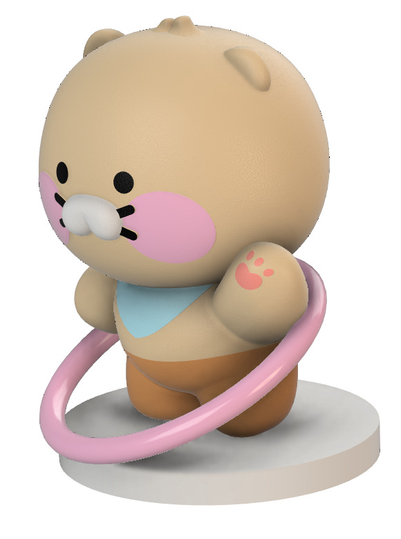 kakao friend Choonsik figure 3D print model_1