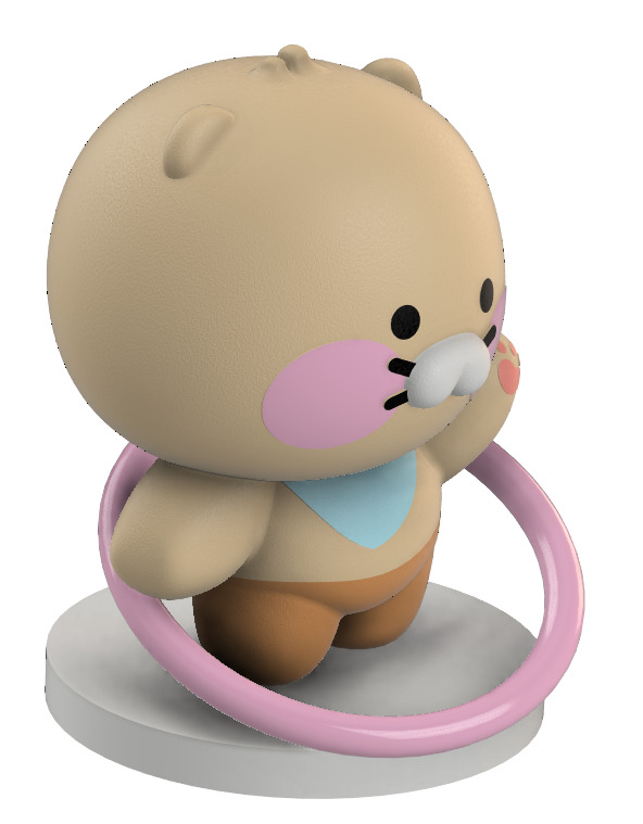 kakao friend Choonsik figure 3D print model_2