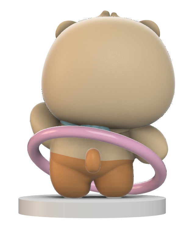 kakao friend Choonsik figure 3D print model_3