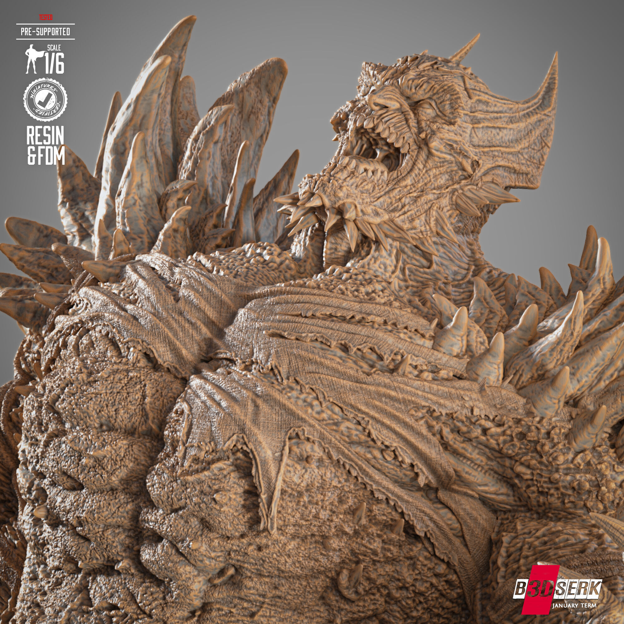 B3DSERK Devastor Sculpture 3D print model_39