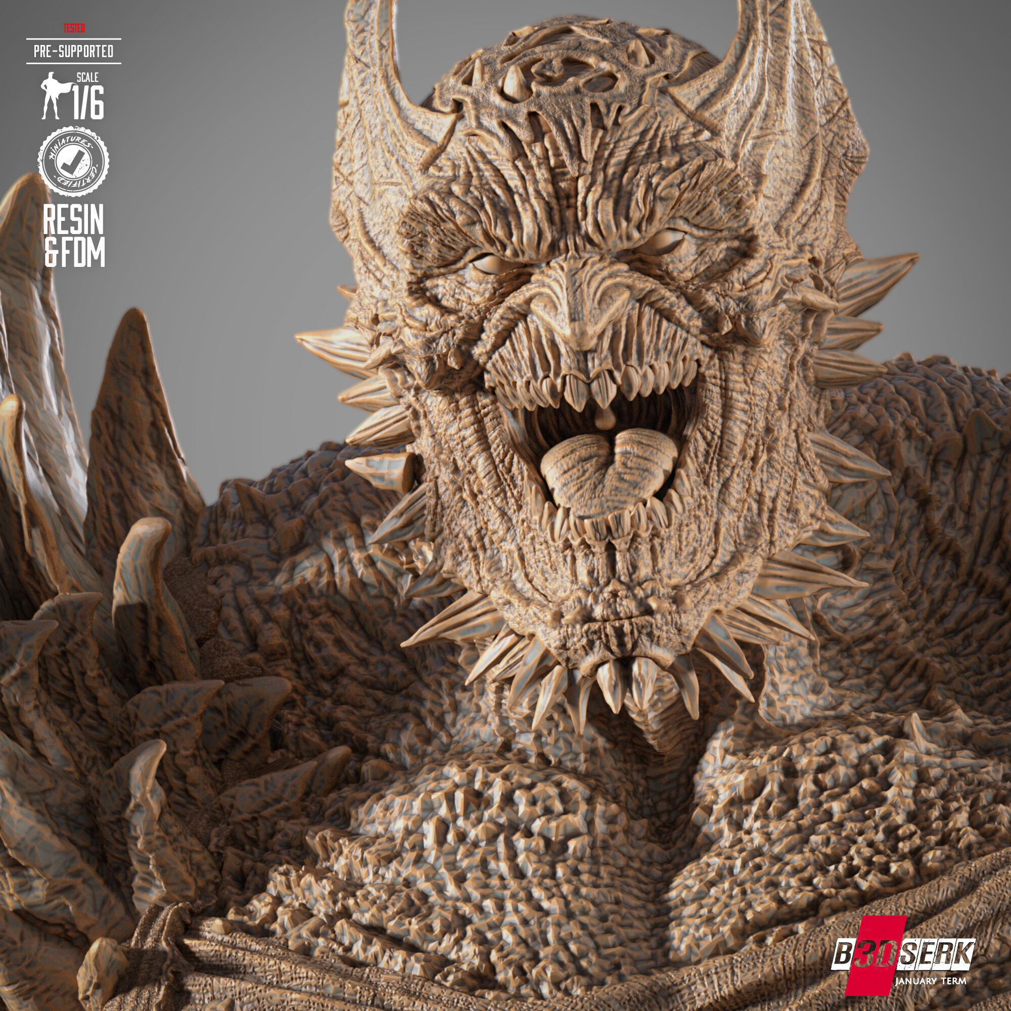 B3DSERK Devastor Sculpture 3D print model_29
