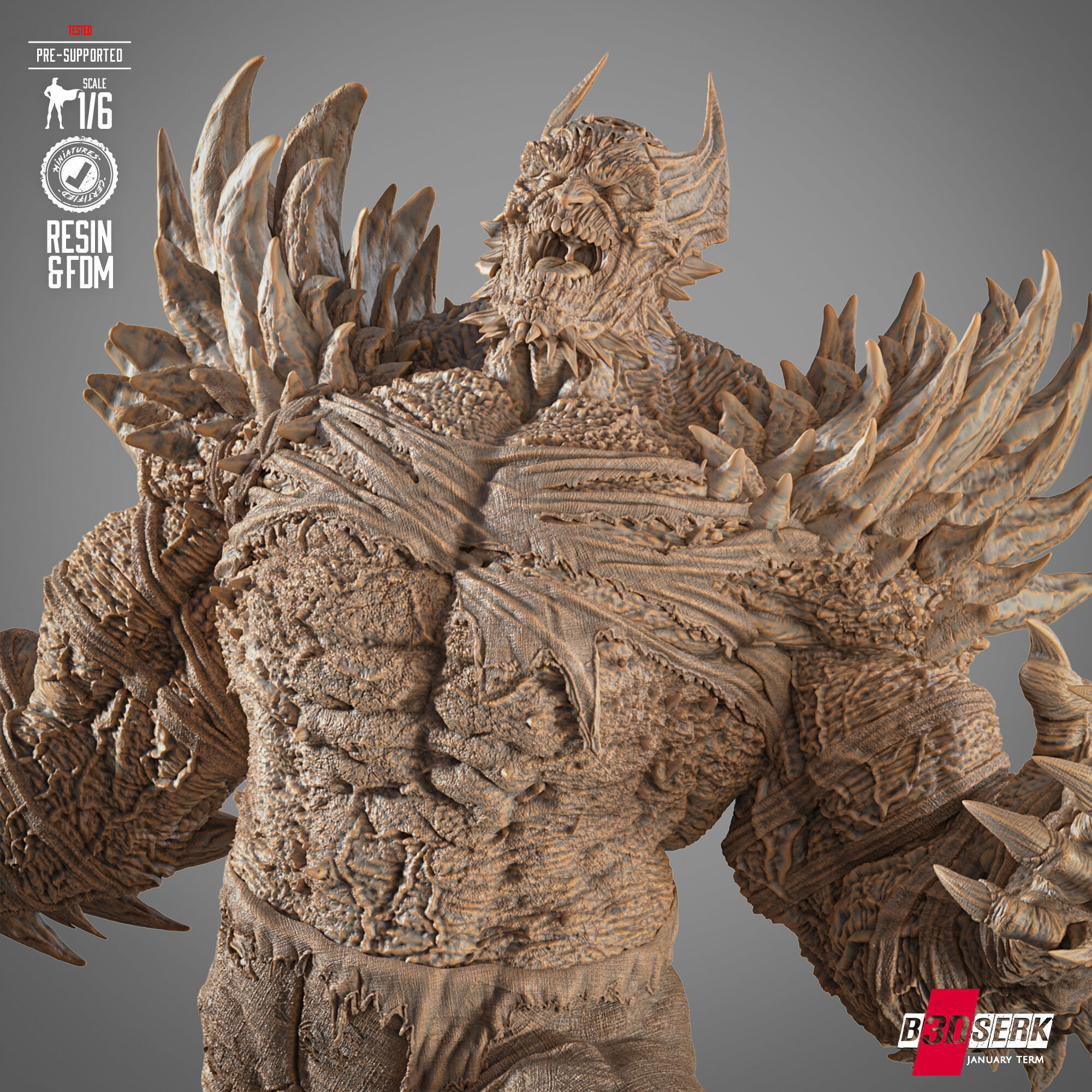 B3DSERK Devastor Sculpture 3D print model_36