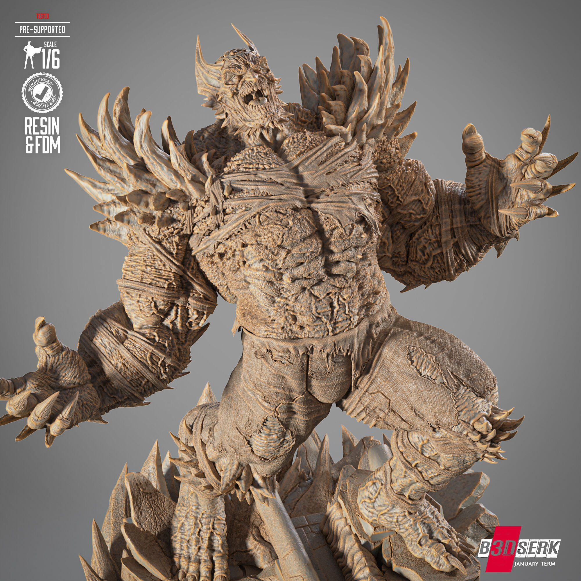 B3DSERK Devastor Sculpture 3D print model_14