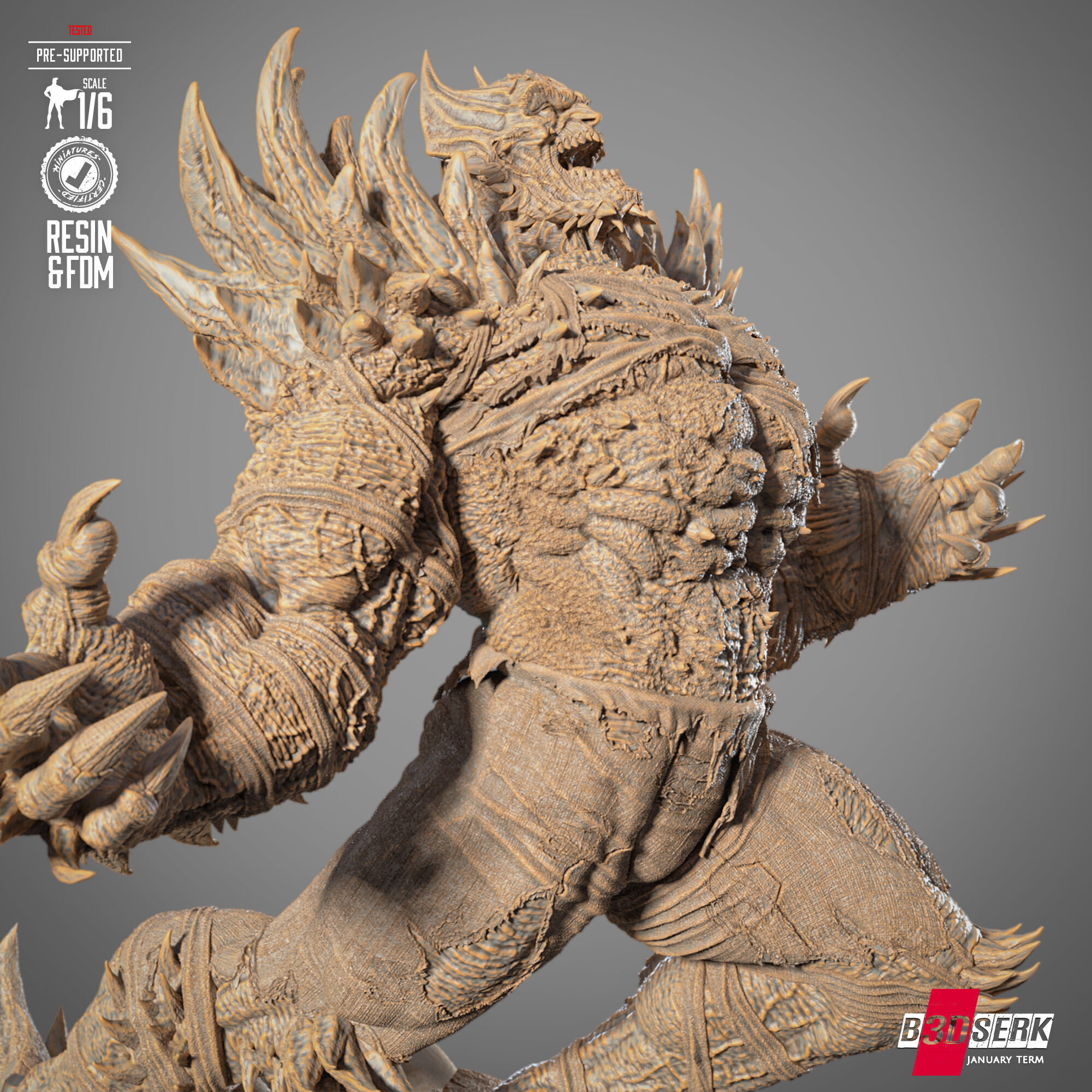 B3DSERK Devastor Sculpture 3D print model_19
