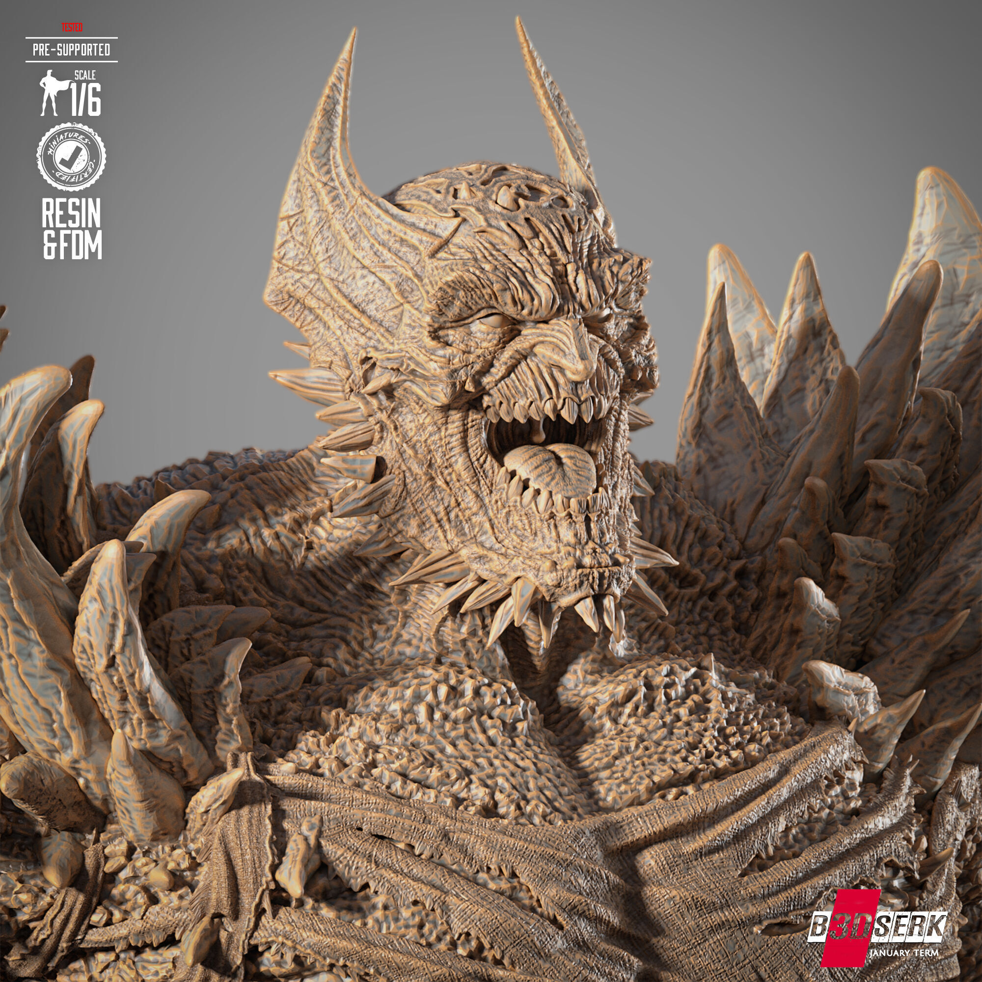 B3DSERK Devastor Sculpture 3D print model_6