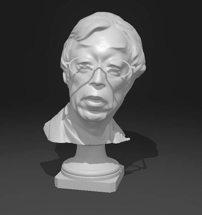 Satoshi Nakamoto Portrait Sculture 3D print model_1