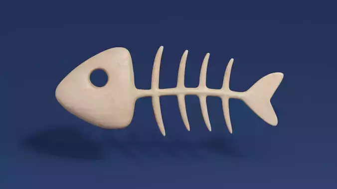 Cartoon Fish bones 
