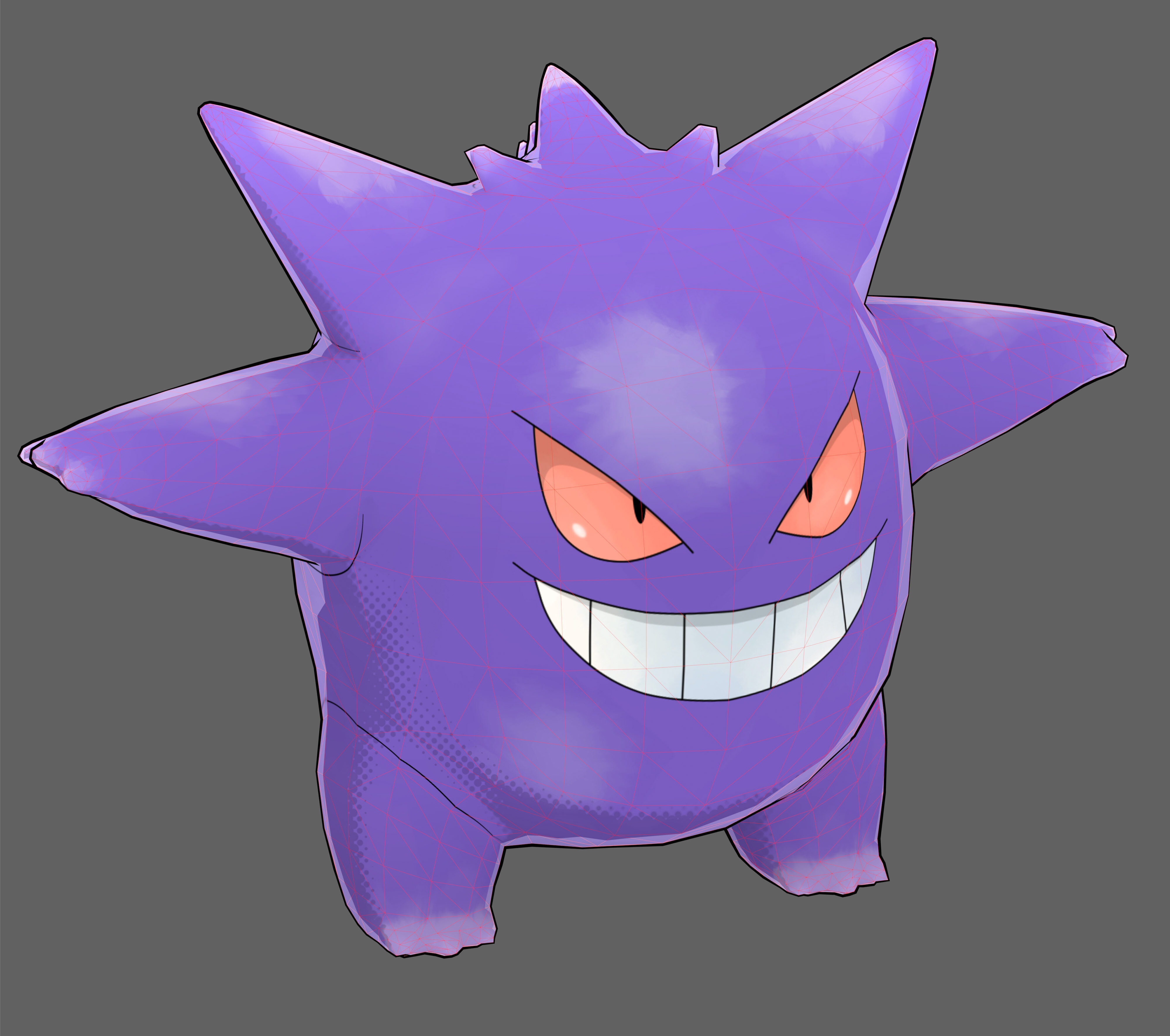 Gengnar Low-poly 3D model_21