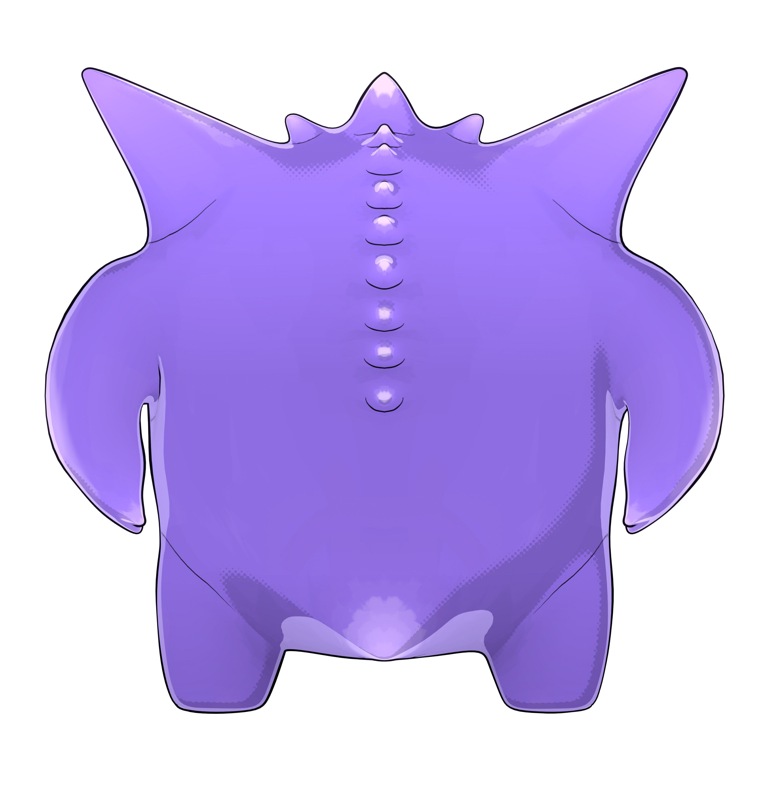 Gengnar Low-poly 3D model_4