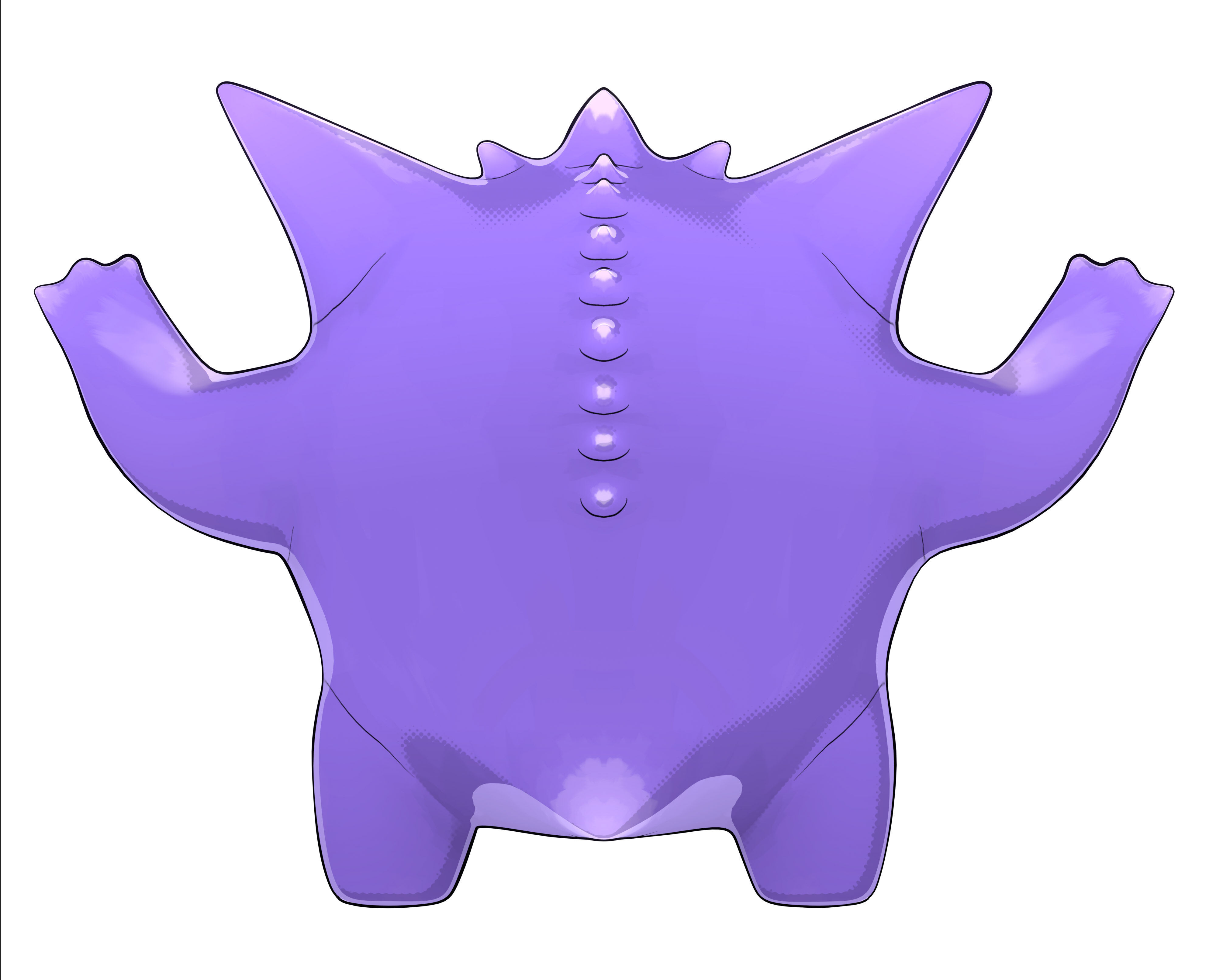 Gengnar Low-poly 3D model_3