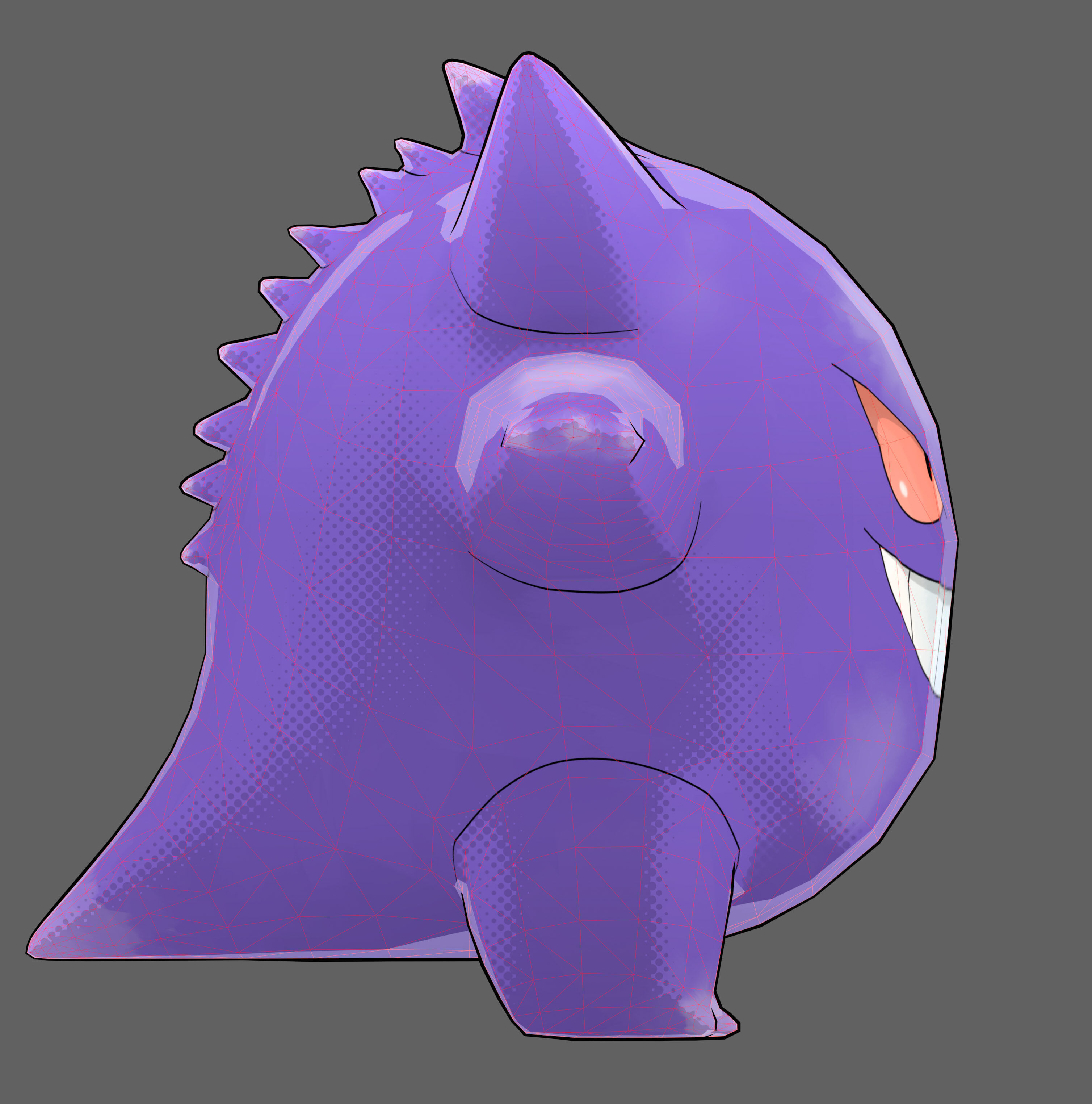 Gengnar Low-poly 3D model_22