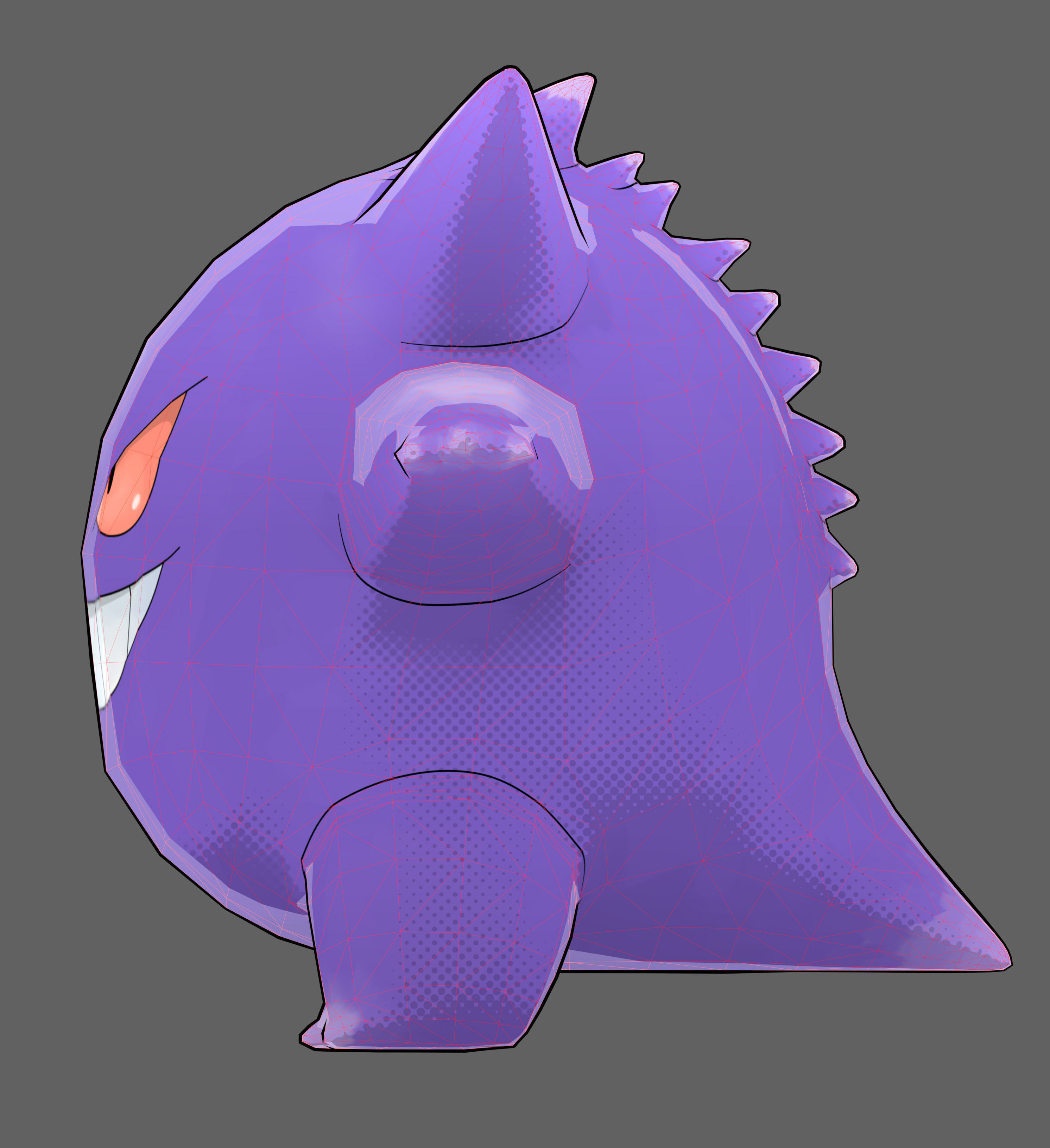 Gengnar Low-poly 3D model_20