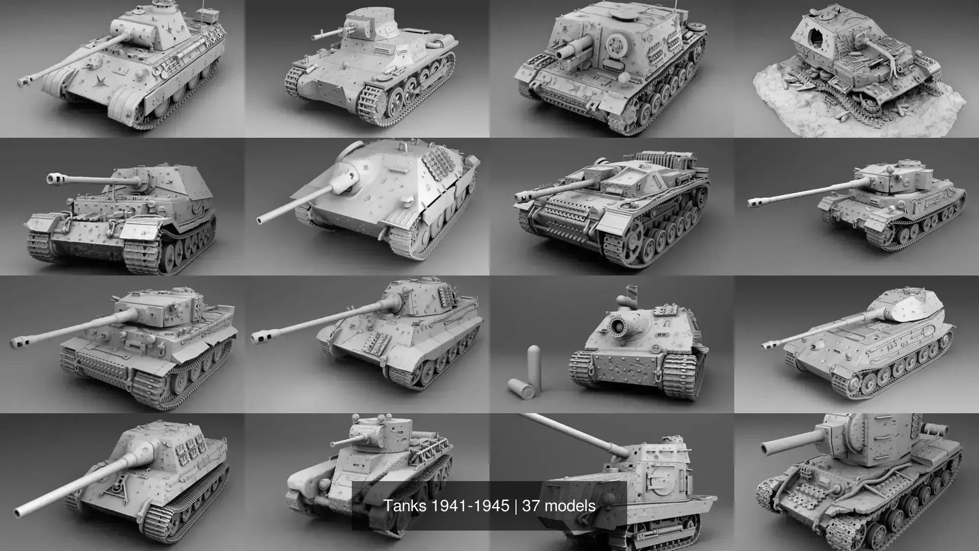 Tanks 1941-1945 3D Model Collection_1