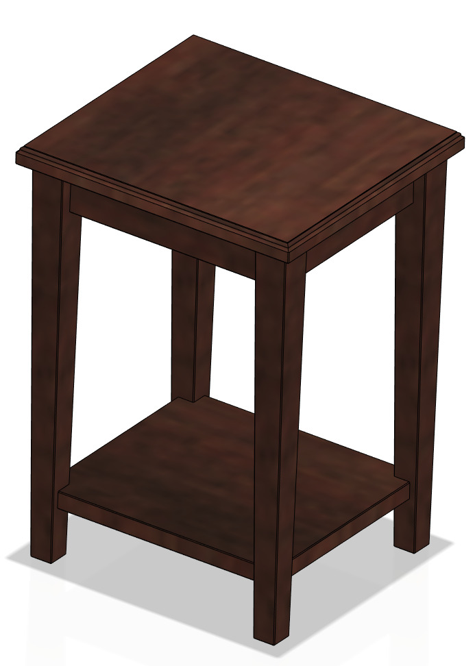 1 inch Scale Coffee Table and End Table 3D print model_2
