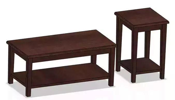 1 inch Scale Coffee Table and End Table