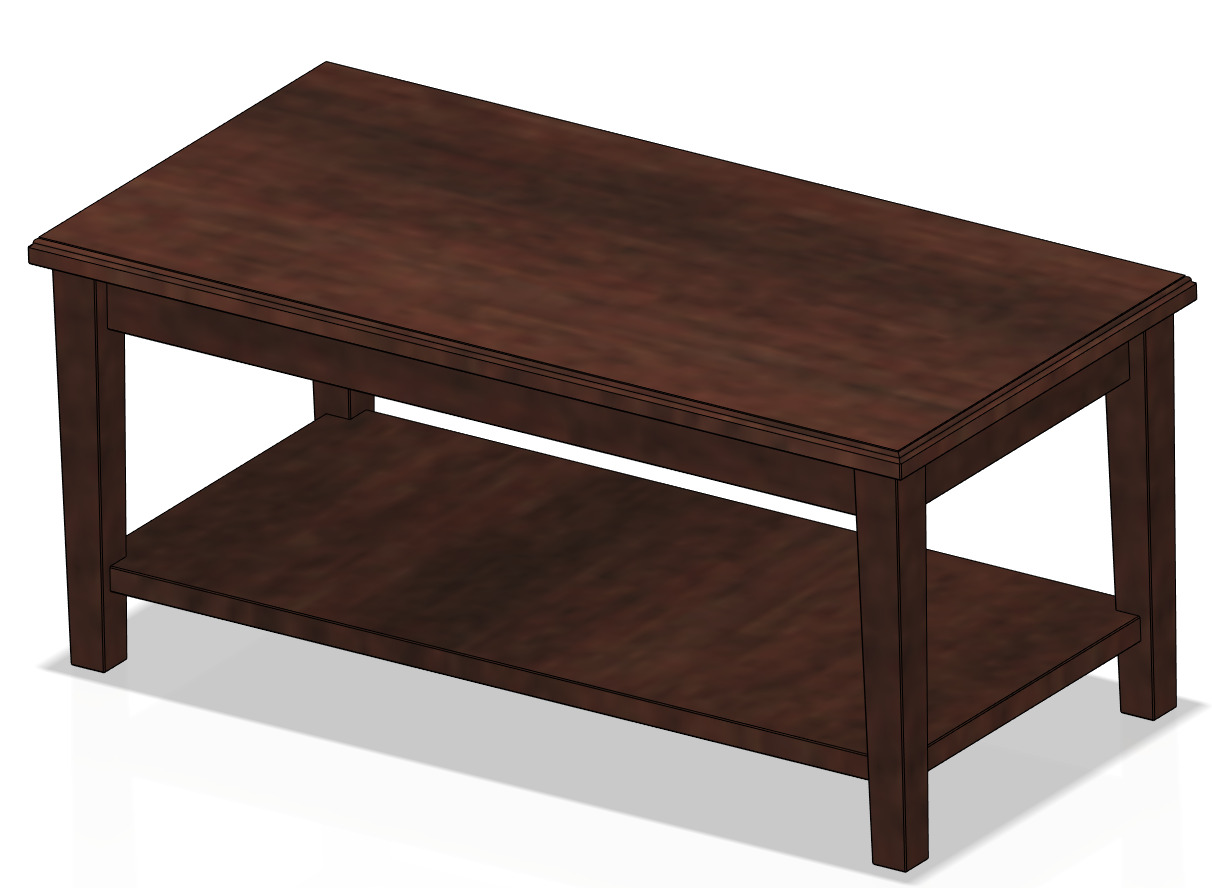 1 inch Scale Coffee Table and End Table 3D print model_1