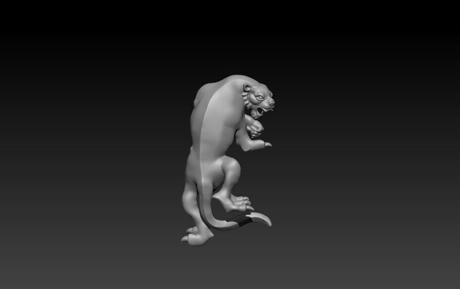 tiger pendant 3D model_1
