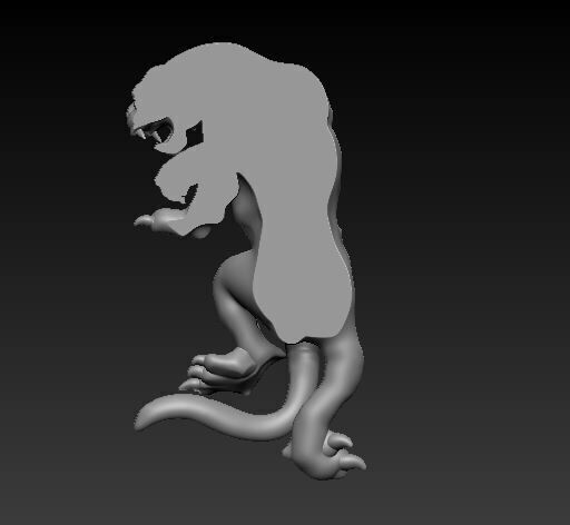 tiger pendant 3D model_4