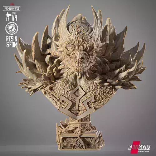 B3DSERK Devastor Portrait Bust 3D print model