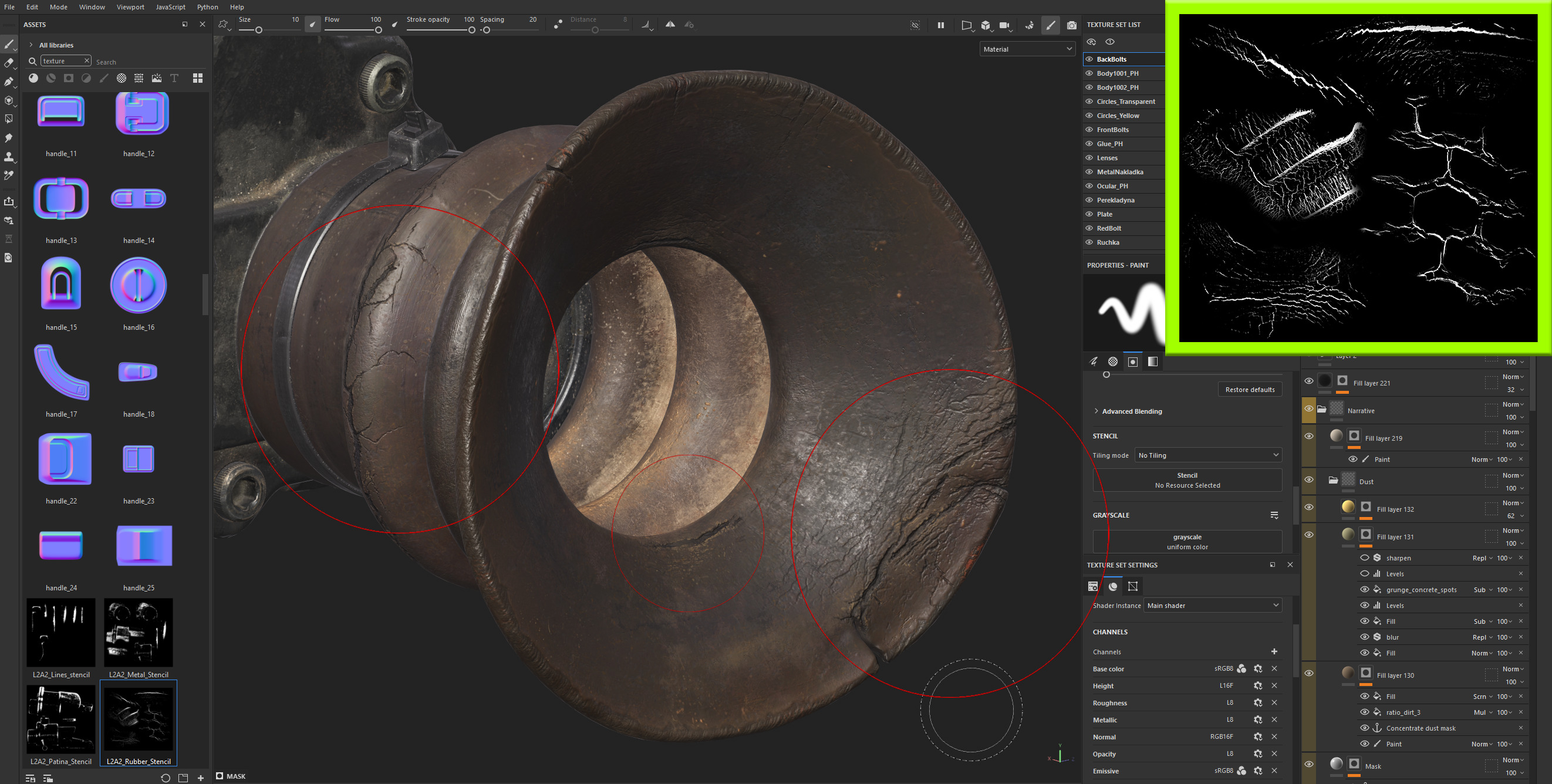 FN FAL scope L2A2 Sight Unit Infantry Trilux Low-poly 3D model_12