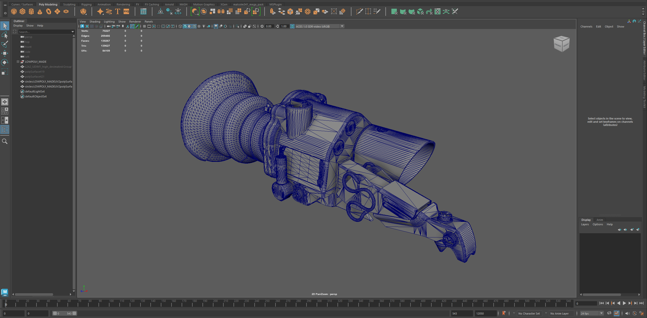 FN FAL scope L2A2 Sight Unit Infantry Trilux Low-poly 3D model_7