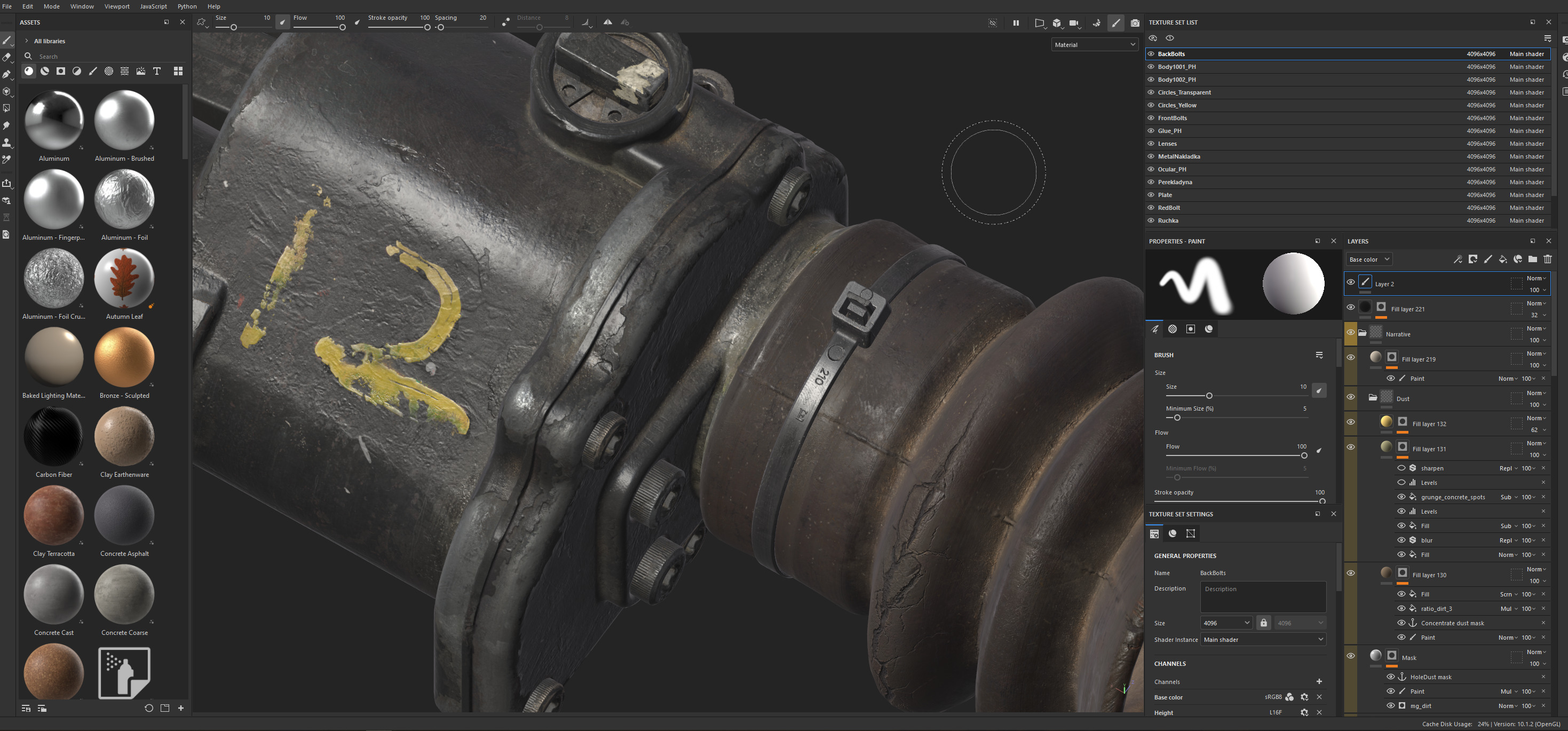 FN FAL scope L2A2 Sight Unit Infantry Trilux Low-poly 3D model_6