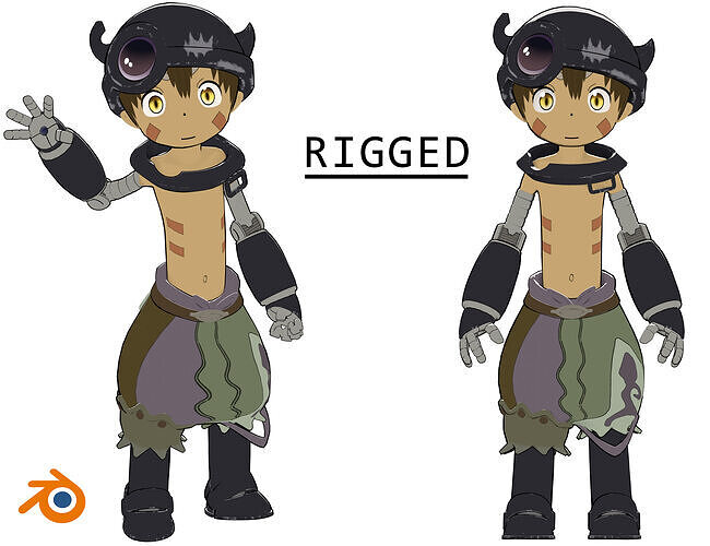 Reg from Made in Abyss Free low-poly 3D model