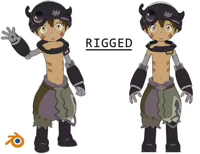 Reg from Made in Abyss Free low-poly 3D model