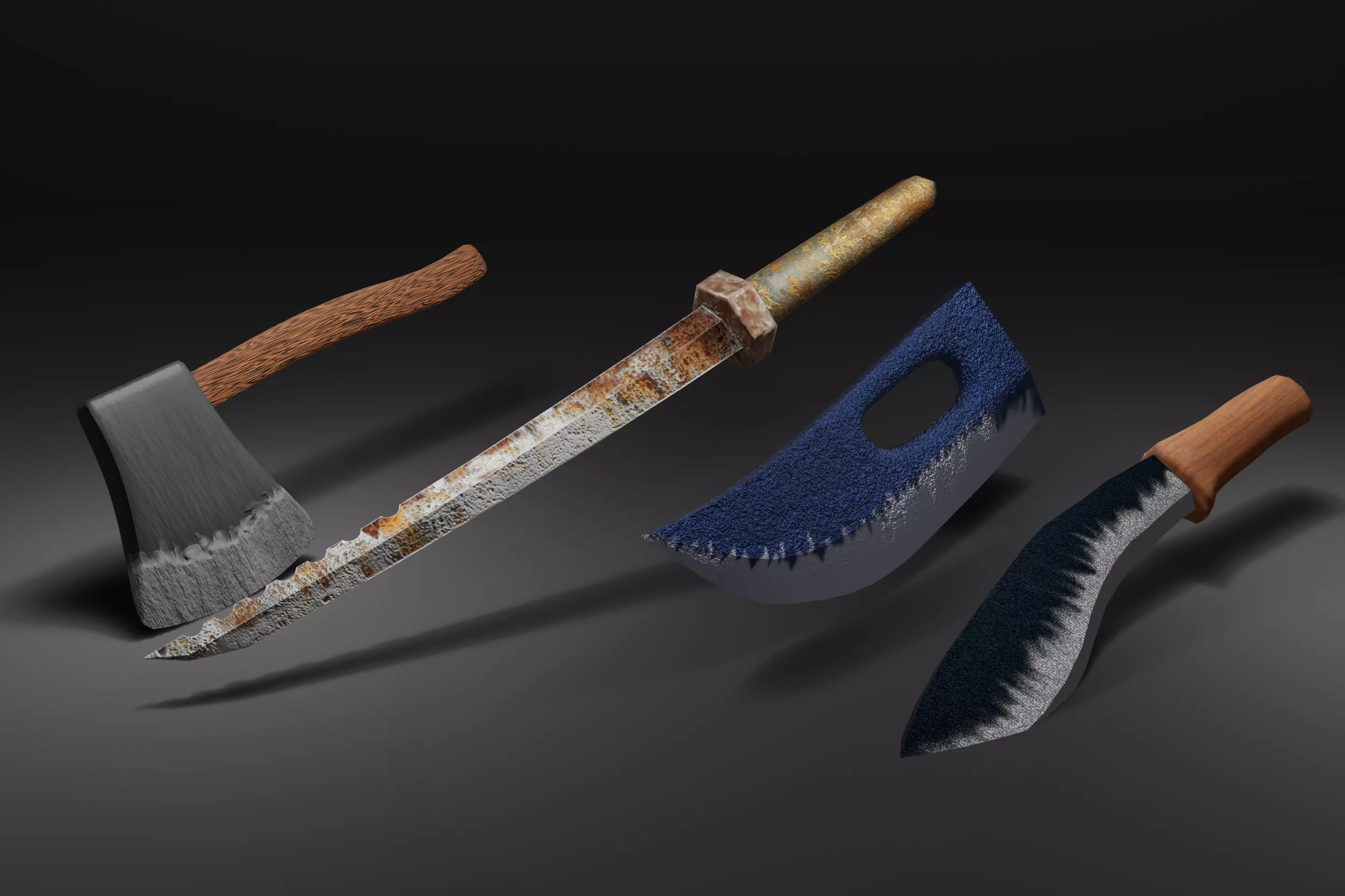 melee weapon pack 3D model